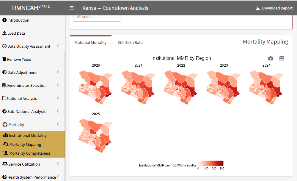 IMMR by region