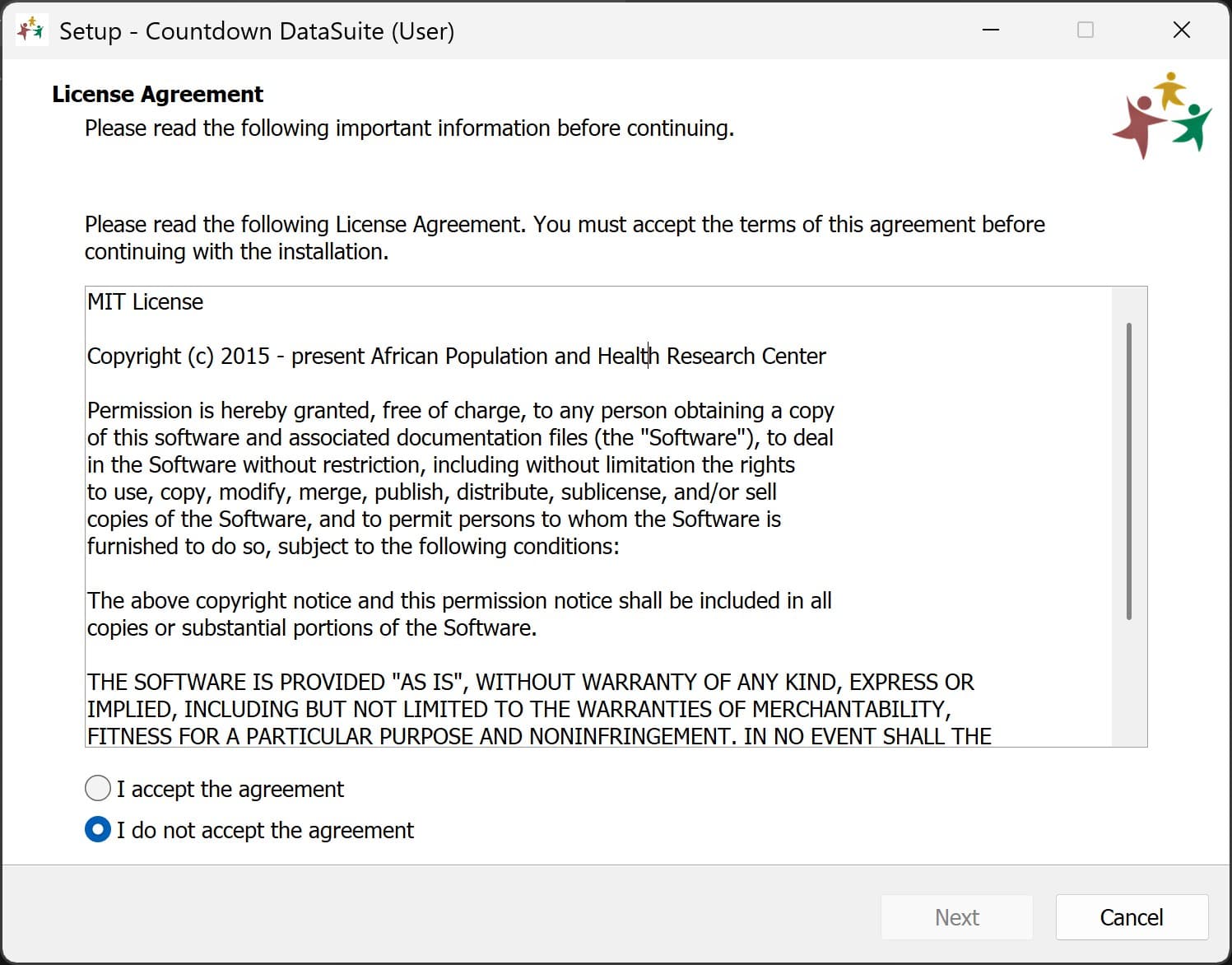 Accept the License Agreement
