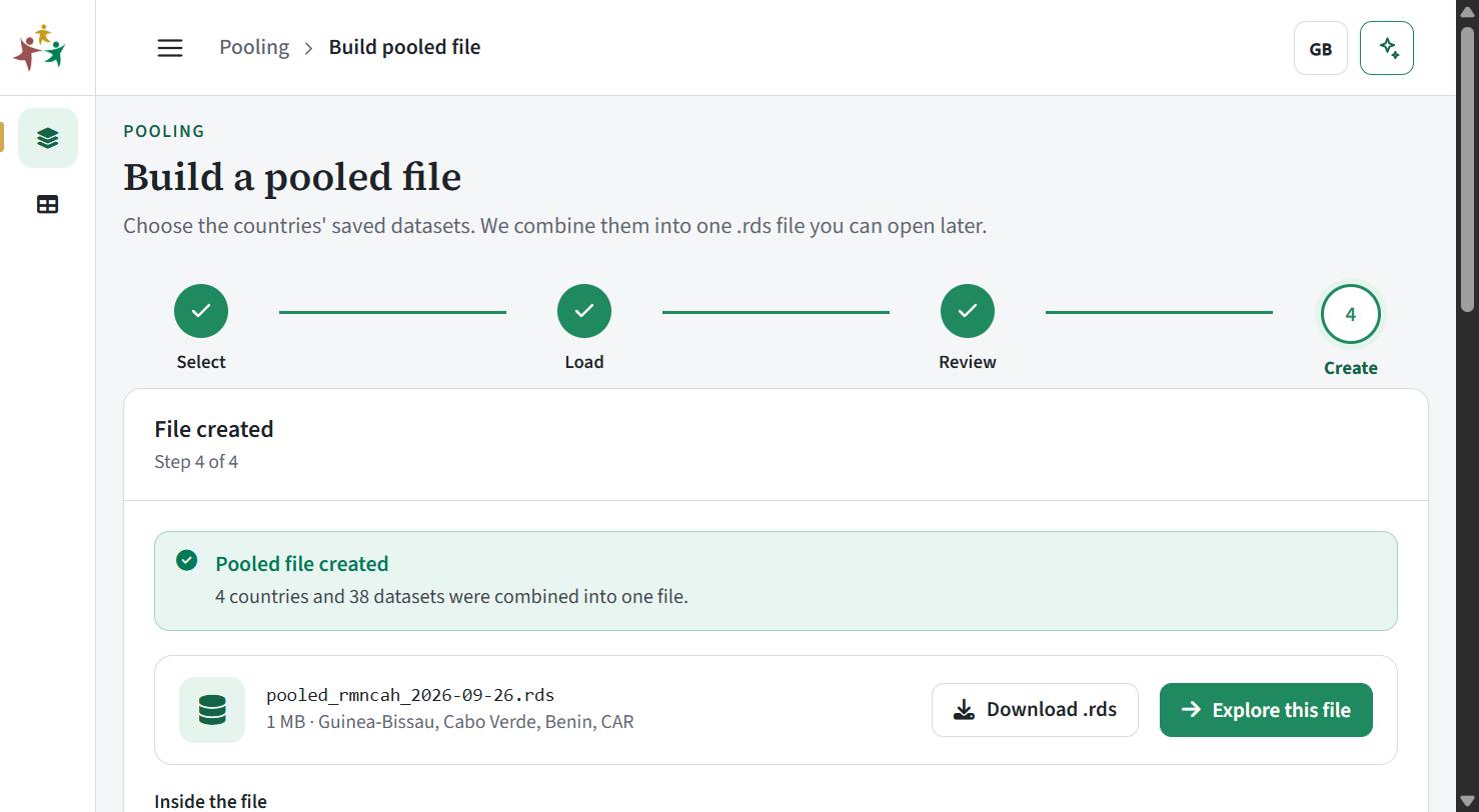 File created, ready to explore or download